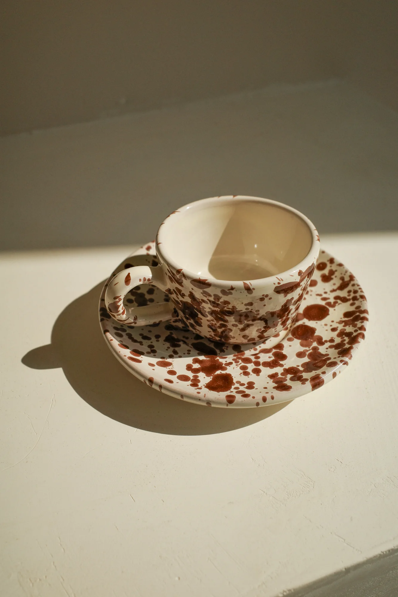 Splatter Espresso Cup and Saucer by Fasanoceramiche - Image 6