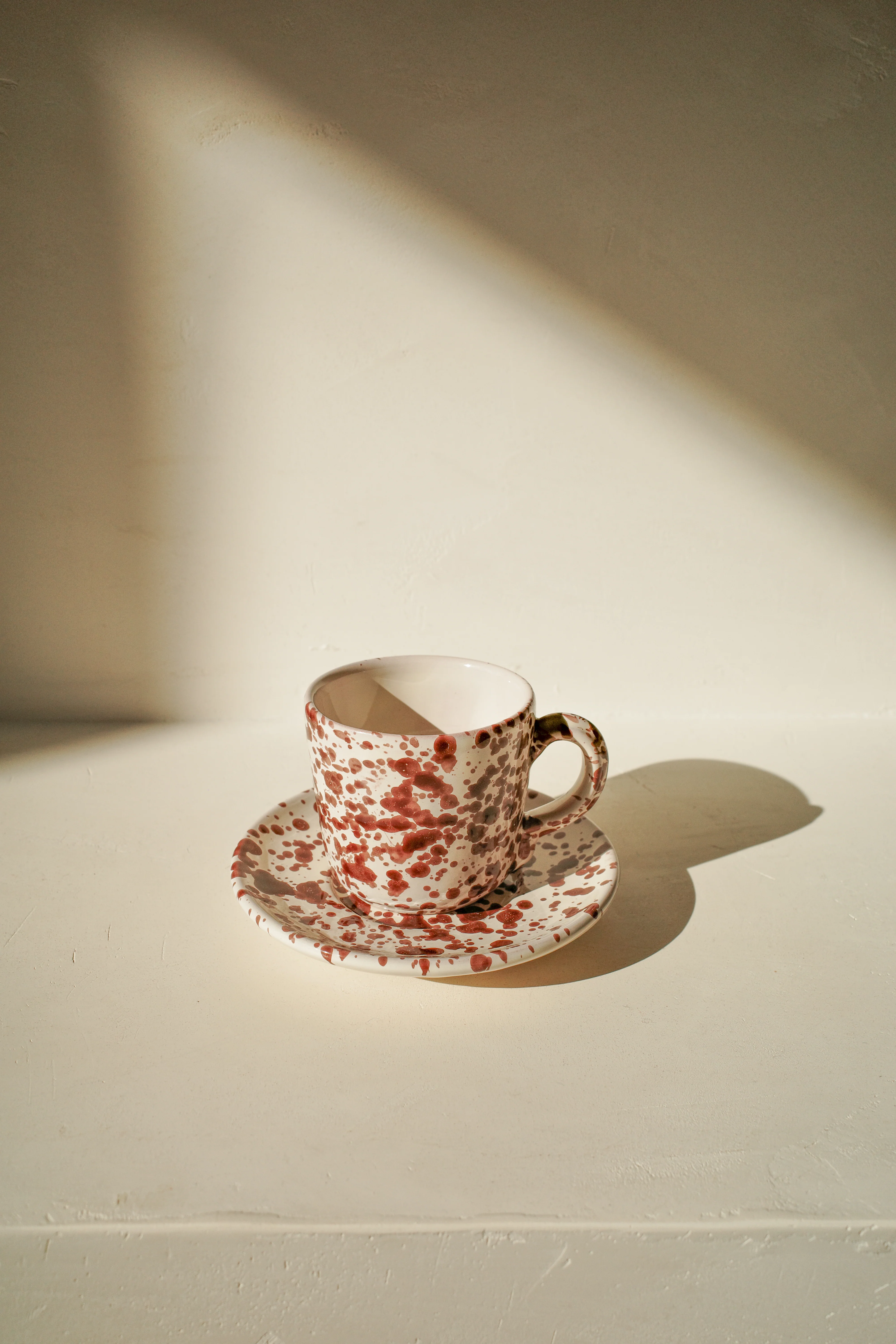 Splatter Coffee Cup and Saucer by Fasanoceramiche - Image 3